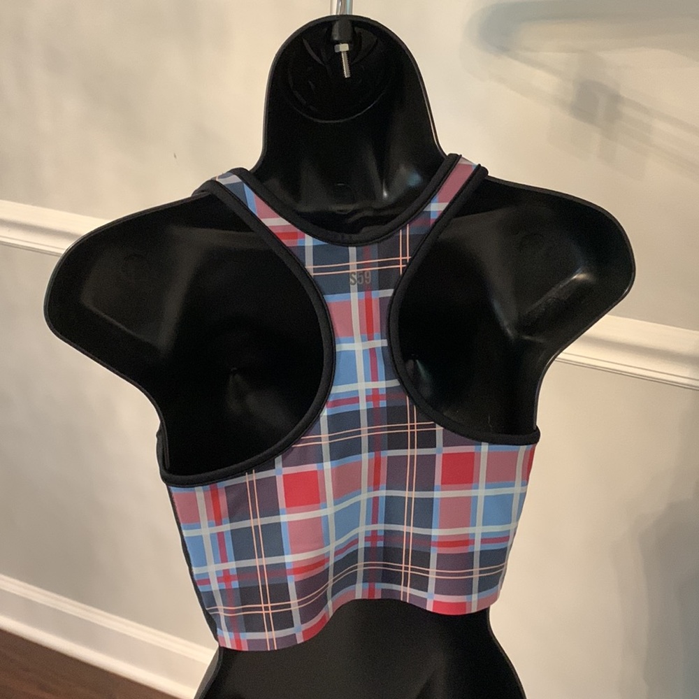 Splits59 Plaid Agathe Techflex Sports Bra Size M - Picture 5 of 9